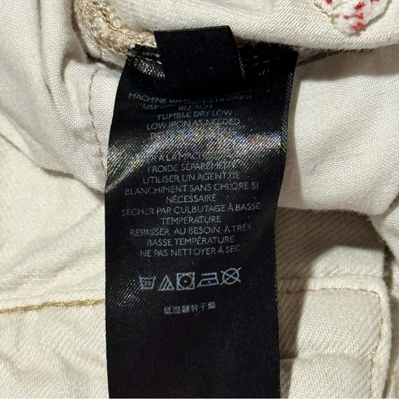 BDG Women's 26 Cream Essential High Rise Cutoff Distressed Jean Shorts Summer - Picture 6 of 8